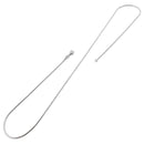 Rhodium Sterling Silver Glitter Snake Chain 1.25mm