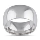 Sterling Silver Wedding Band 10mm