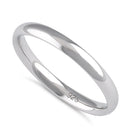 Sterling Silver Wedding Band 2.5mm