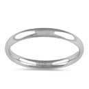 Sterling Silver Wedding Band 2.5mm