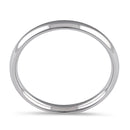 Sterling Silver Wedding Band 2.5mm