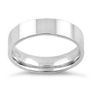 Sterling Silver 5MM Flat Wedding Band