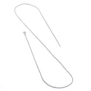 Sterling Silver Round Box Chain Necklace 1.2mm