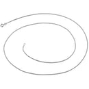 Sterling Silver Round Box Chain Necklace 1.2mm