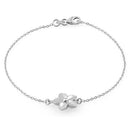 Sterling Silver Plumeria Bracelet