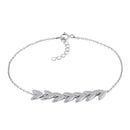 Sterling Silver Greek Leaf Bracelet