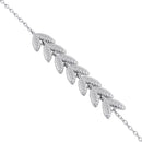 Sterling Silver Greek Leaf Bracelet