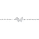 Sterling Silver Simple Butterfly Bracelet