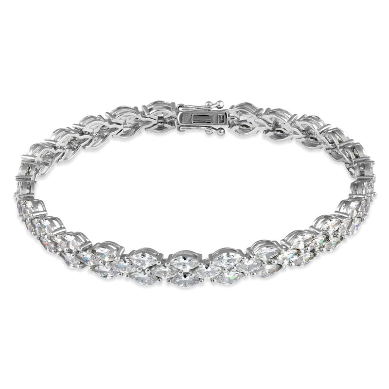 Sterling Silver Bridal CZ Bracelet