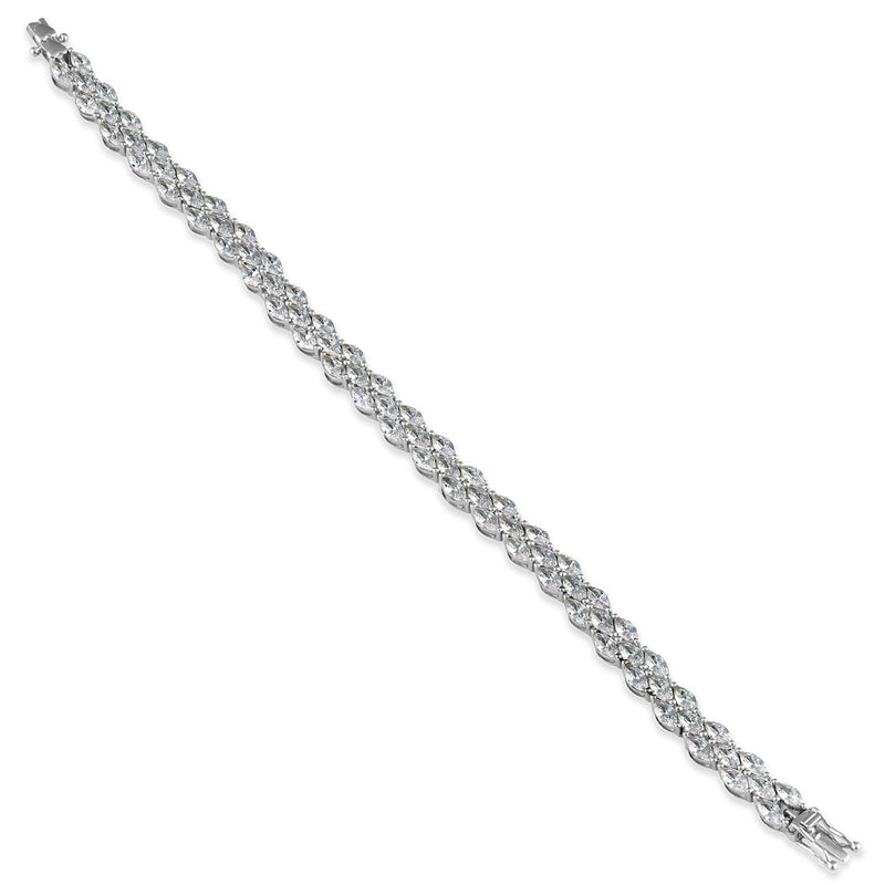 Sterling Silver Bridal CZ Bracelet