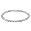 Sterling Silver 3mm Cubic Zirconia Tennis Bracelet