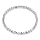 Sterling Silver 4mm Cubic Zirconia Tennis Bracelet
