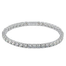 Sterling Silver 4mm Cubic Zirconia Tennis Bracelet