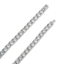 Sterling Silver 5mm Cubic Zirconia Tennis Bracelet