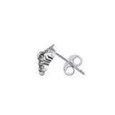 Sterling Silver Snowflake Marcasite Stud Earrings