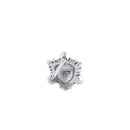 Sterling Silver Snowflake Marcasite Stud Earrings