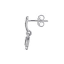 Sterling Silver Baby Elephant Marcasite Dangle Earrings