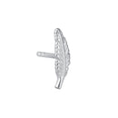Sterling Silver Feather Earrings