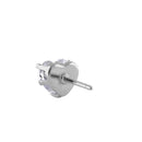 0.44ct Sterling Silver Clear Heart CZ Stud Earrings 5mm