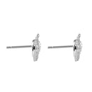 Sterling Silver Elephant CZ Earrings