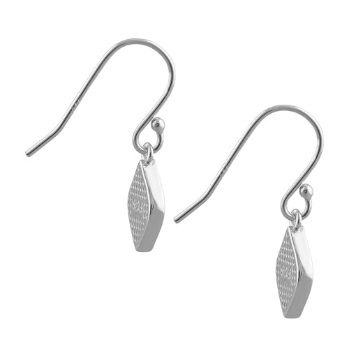 Sterling Silver Blue Lab Opal Marquise Dangle Earrings