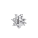 Sterling Silver 9mm Flower Earrings