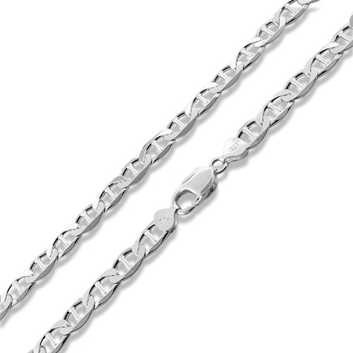 Sterling Silver Flat Marina Chain 12.3MM