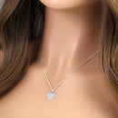 Sterling Silver "Mom" Charm 16" Necklace