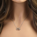 Sterling Silver Sun Wave Necklace
