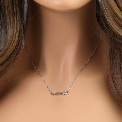 Sterling Silver Arrow Necklace