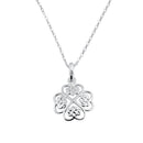 Sterling Silver Celtic Flower Necklace