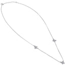 Sterling Silver Clear CZ Butterfly Necklace