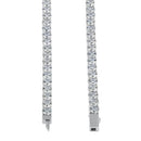 Sterling Silver 4mm Cubic Zirconia Tennis Necklace