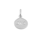 Sterling Silver Round Dad Pendant
