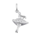 Sterling Silver Nutcracker Ballerina Pendant