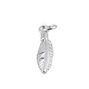 Sterling Silver Trendy Feather Pendant