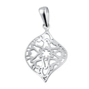 Sterling Silver Leaf Star Pendant
