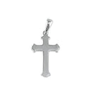 Sterling Silver Textured Gamma Cross Pendant