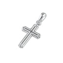 Sterling Silver Gamma Beaded Cross Pendant