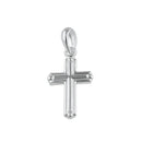 Sterling Silver Gamma Beaded Cross Pendant