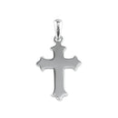 Sterling Silver Textured Gamma Cross Pendant