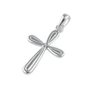 Sterling Silver Rounded Cross Pendant