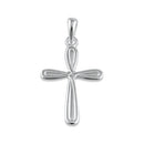 Sterling Silver Rounded Cross Pendant
