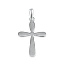 Sterling Silver Rounded Cross Pendant