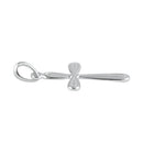 Sterling Silver Rounded Cross Pendant