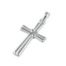 Sterling Silver Saltire Cross Pendant