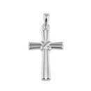 Sterling Silver Saltire Cross Pendant