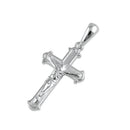 Sterling Silver Floury Crucifix Pendant