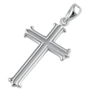 Sterling Silver Byzantium Floury Cross Pendant