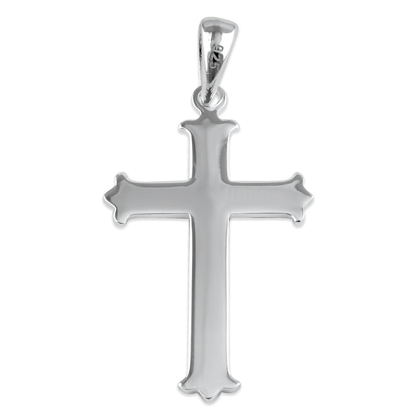 Sterling Silver Byzantium Floury Cross Pendant